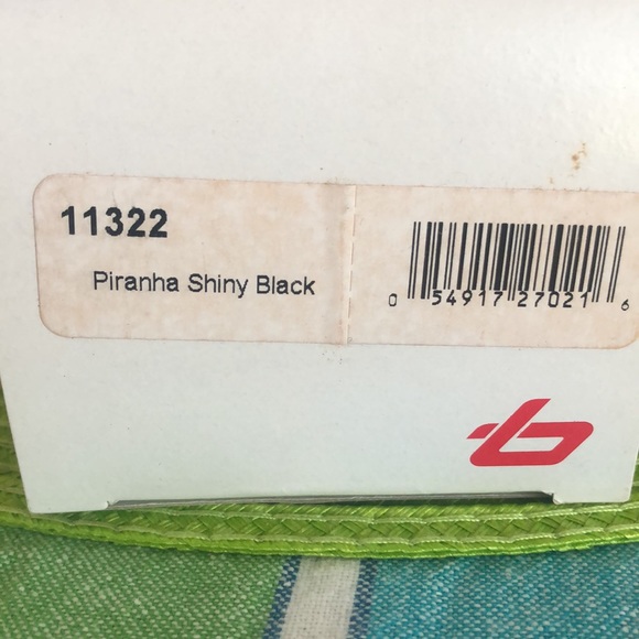 NWT Bolle Sunglasses hydrophobic marine lens blue mirror piranha black TNS polar - Picture 2 of 2